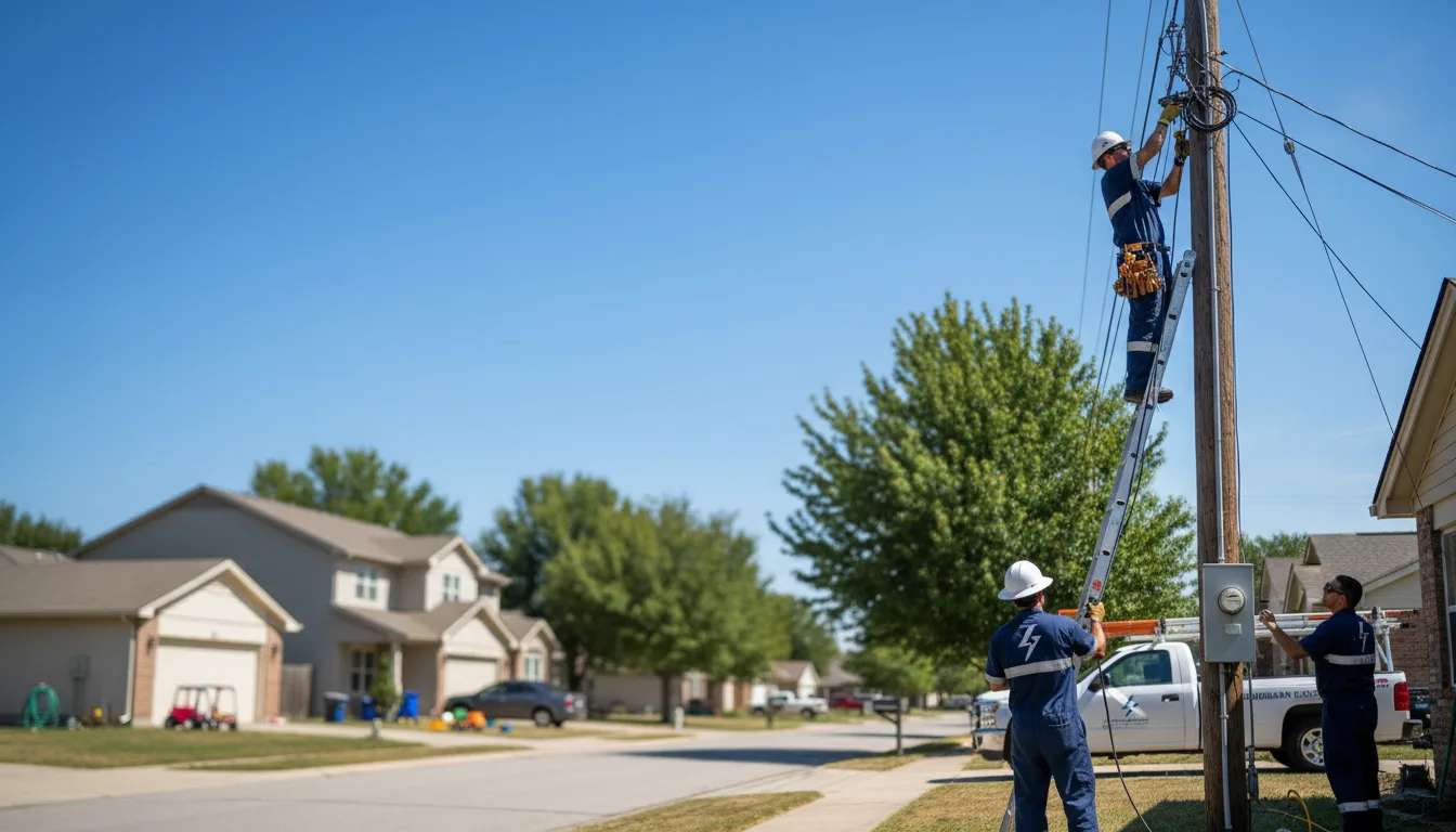 Residential electrician providing installation services in Compton, AR